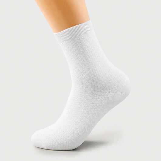 Bambus Crew Socken Schwarz 5er Set antibakteriell lang – NoMoreCramp