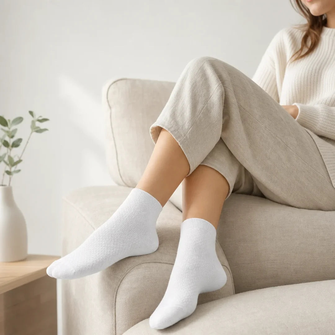 Antibakterielle Bambus Sneaker-Socken — 5er Set